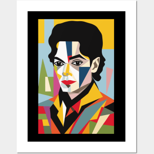 Portrait of King of Pop Posters and Art